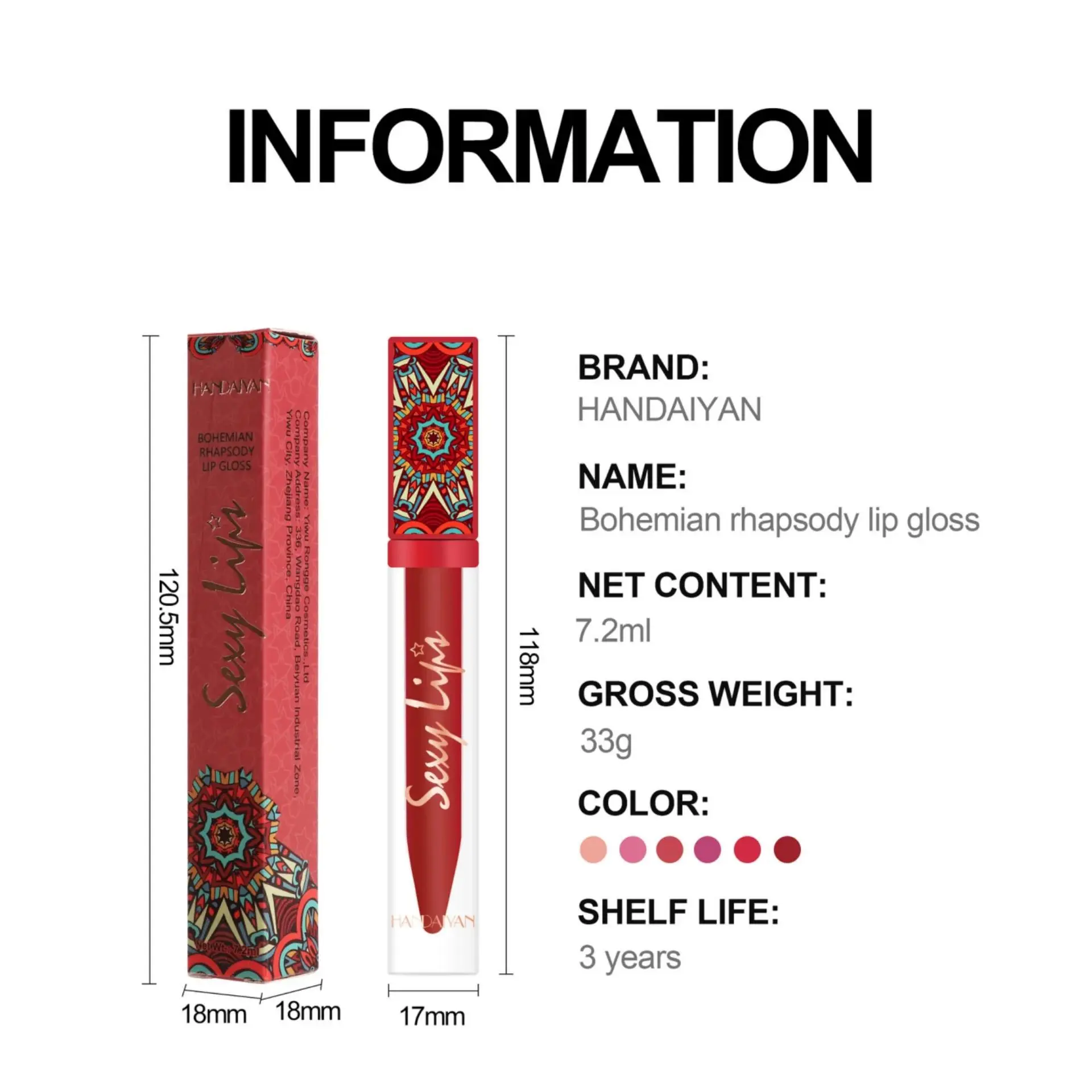 Bohemian Earth Tone Liquid Lipstick 6 Colors Matte Waterproof Long Lasting Velvet Clay Texture Non Stick Lip Makeup