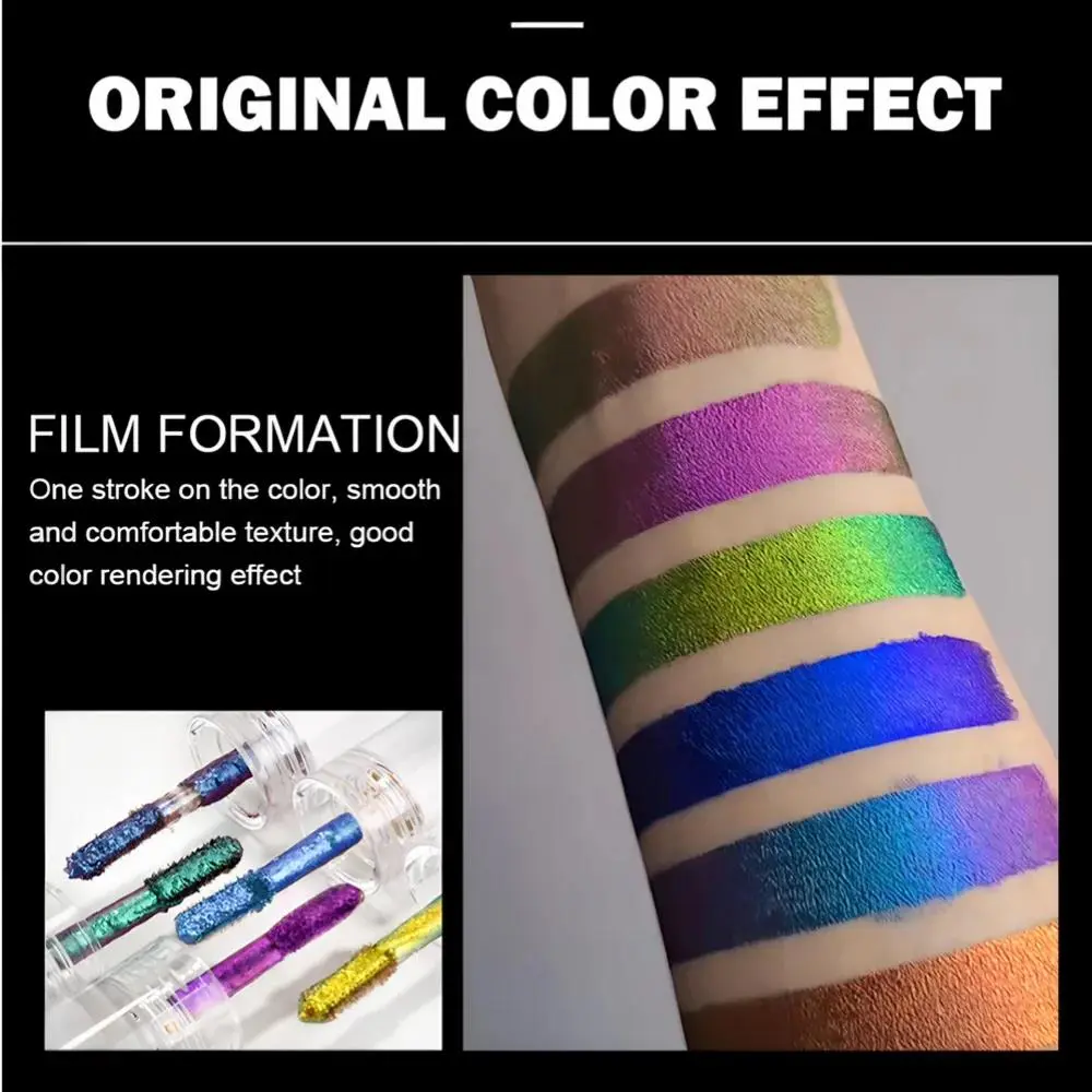 Glossy Metallic Eyeshadow Lipstick Set Liquid Glitter Pigment Optical Chameleon Face Beauty Makeup Cosmetic
