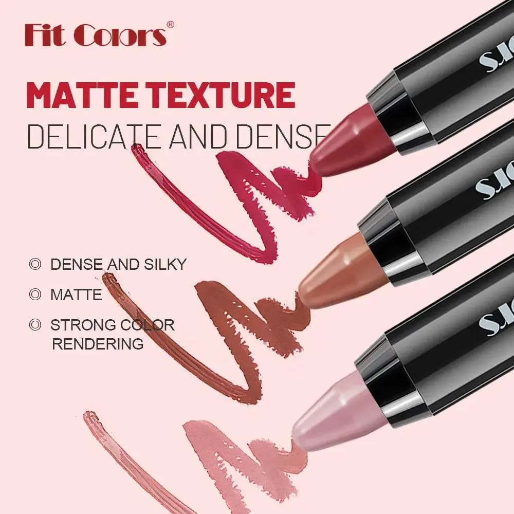 Waterproof Matte Lip Liner Pen Grey Pink Nude Non Stick Cup Long Lasting Contour Tint Crayon Lipstick Sexy Red Makeup Cosmetic
