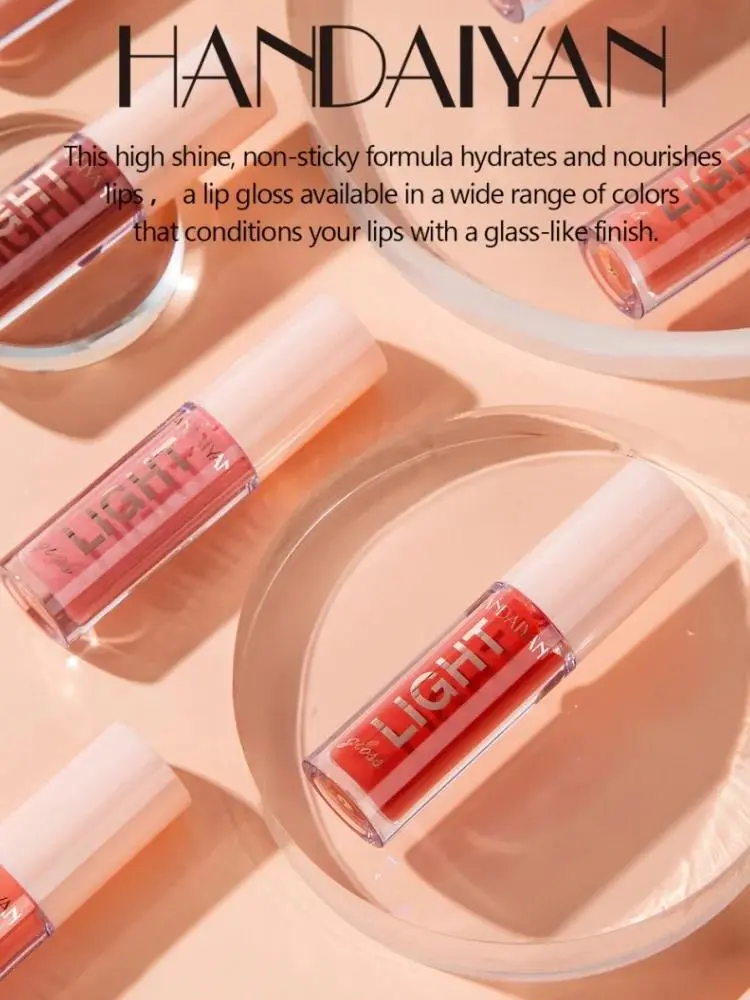 12 Shades Mirror Effect Lip Gloss Moisturizing Long Wear Jelly Honey Lip Balm Women Makeup Cosmetic Plumping Glossy