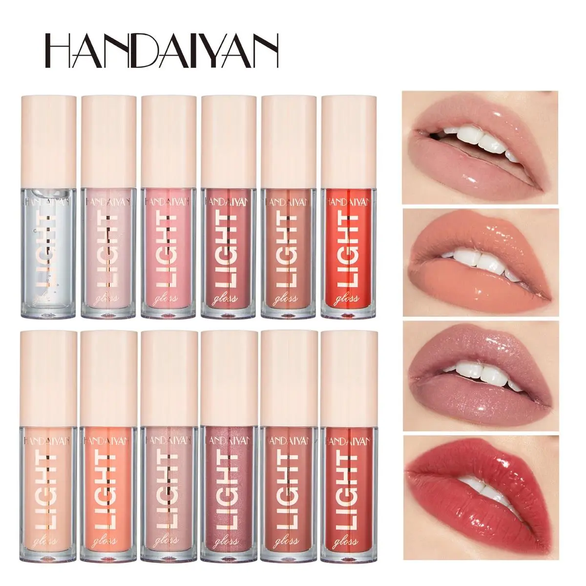 12 Shades Mirror Effect Lip Gloss Moisturizing Long Wear Jelly Honey Lip Balm Women Makeup Cosmetic Plumping Glossy