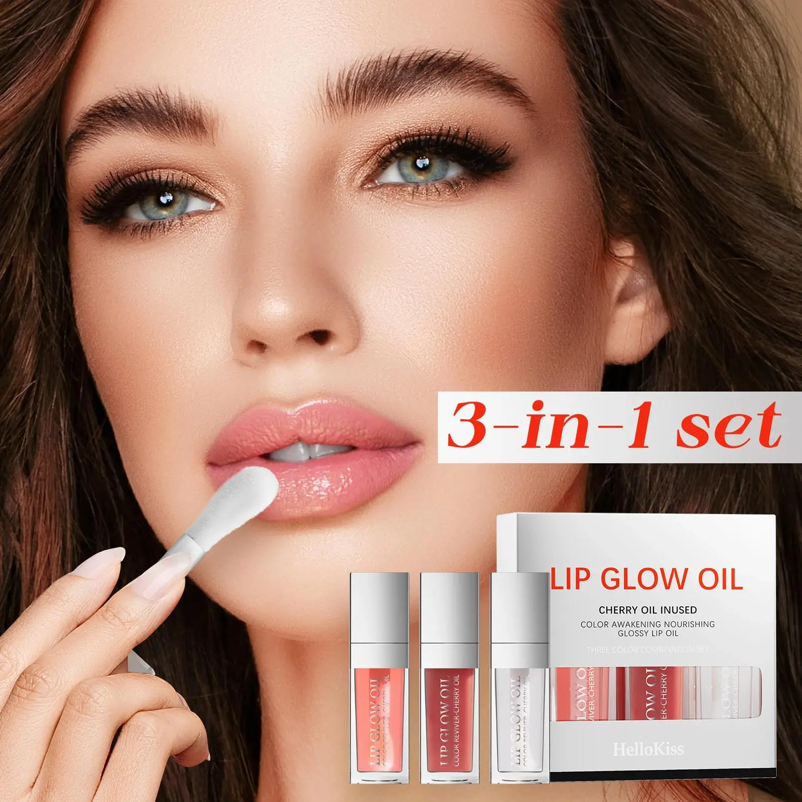 Natural Lip Oil Trio Moisturizing Treatment For Dry Cracked Lips Long Lasting Nourishment Glossy Finish