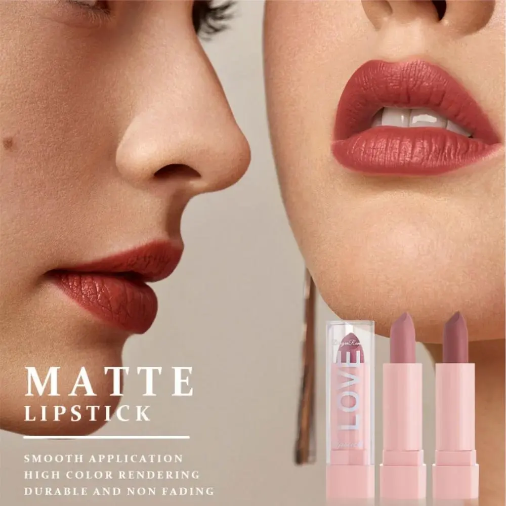Mini Matte Lipstick Gift Set 10 Colors Saturated Velvet Finish Long Wear Lip Makeup For All Day Moisturizing