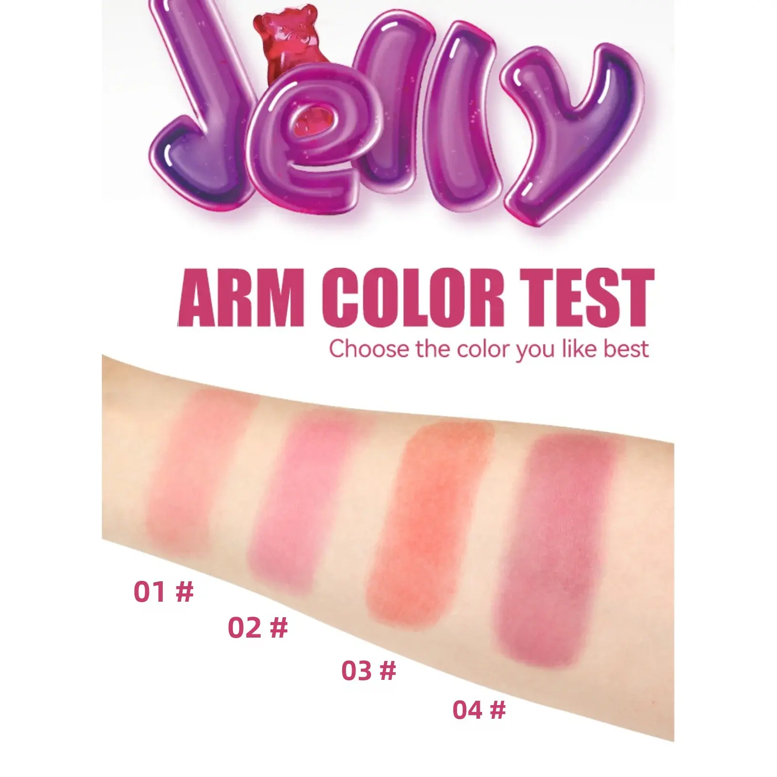 MLSMILE 2 In 1 Jelly Blush Stick Lip Cheek Tint Brightening Cream Makeup Long Lasting Natural Glow