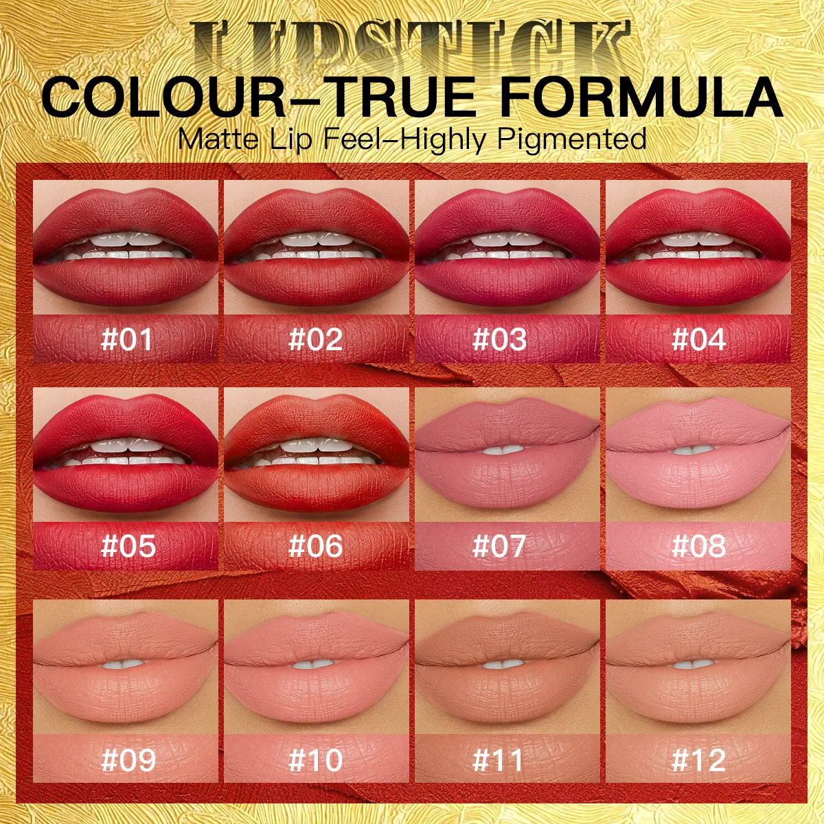 Velvet Matte Lipstick Waterproof Hydrating Long Lasting Non Transfer Lip Gloss Bold Sexy Shades for Women