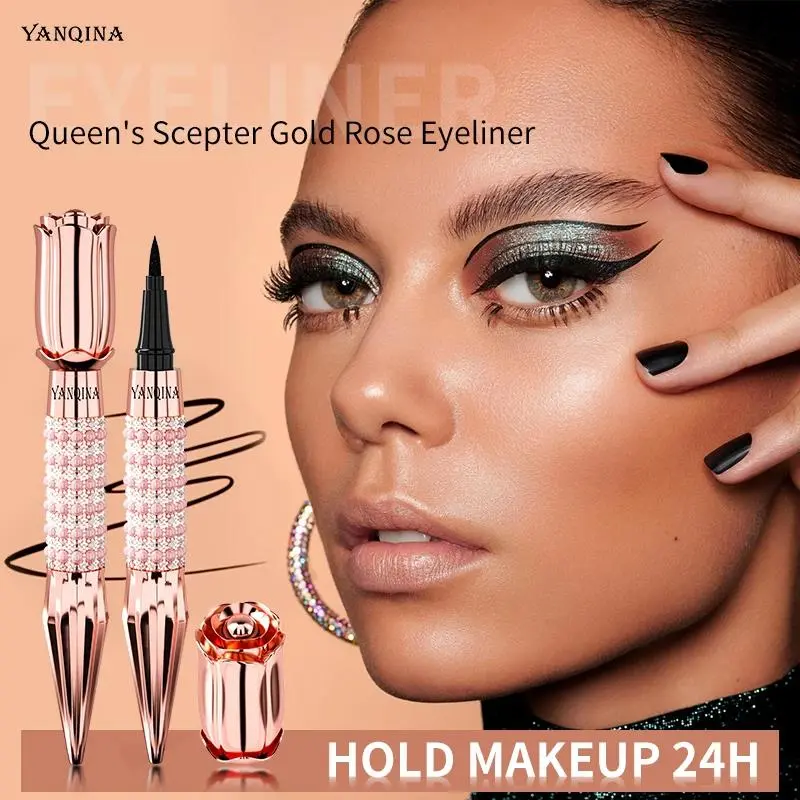 Waterproof Black Liquid Eyeliner Pen Long Lasting Quick Dry Smudge Proof Makeup Tool For Women Eye Beauty Cosmetic