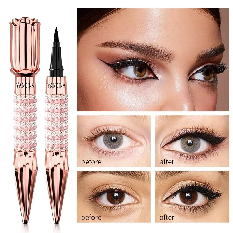 Waterproof Black Liquid Eyeliner Pen Long Lasting Quick Dry Smudge Proof Makeup Tool For Women Eye Beauty Cosmetic