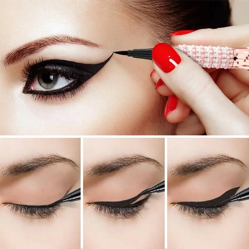 Waterproof Black Liquid Eyeliner Pen Long Lasting Quick Dry Smudge Proof Makeup Tool For Women Eye Beauty Cosmetic