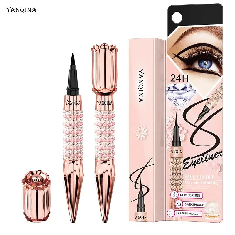 Waterproof Black Liquid Eyeliner Pen Long Lasting Quick Dry Smudge Proof Makeup Tool For Women Eye Beauty Cosmetic