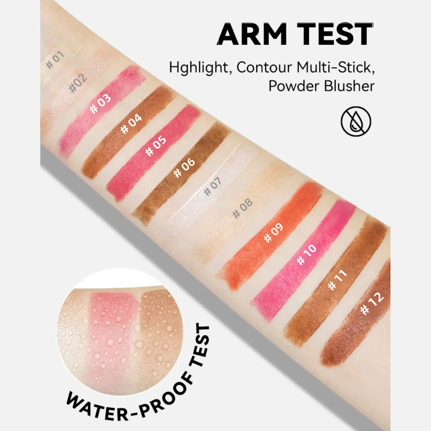 3D Face Sculpting Highlighter Blush Contour Stick Multifunctional Makeup Enhancer Easy Apply Brightening Skin Tone