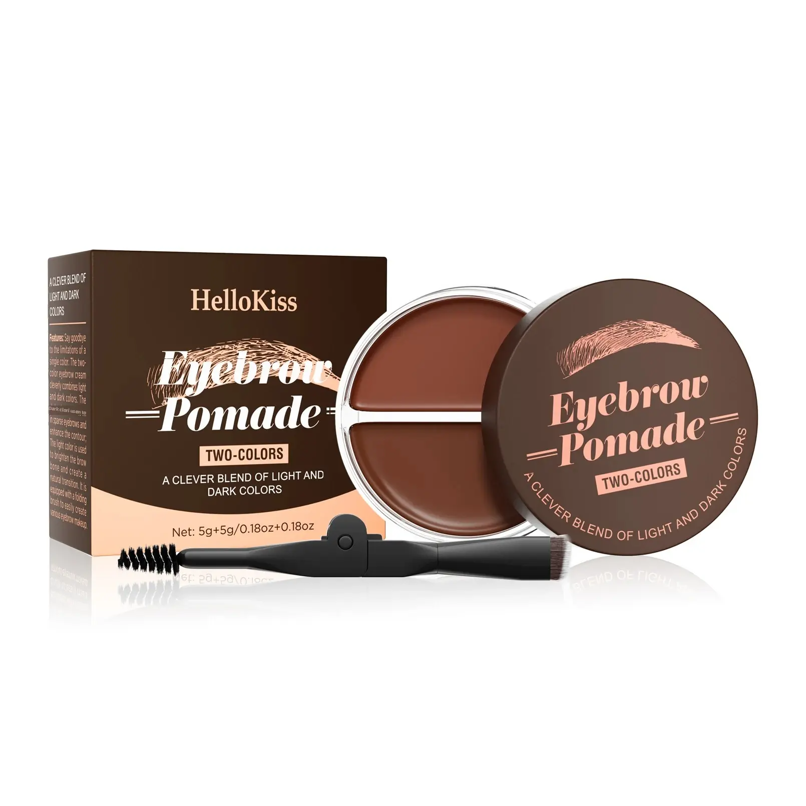 Long Lasting Waterproof Eyebrow Cream 2 In 1 Dual Color Natural Brow Wax Soap For Flawless Brows
