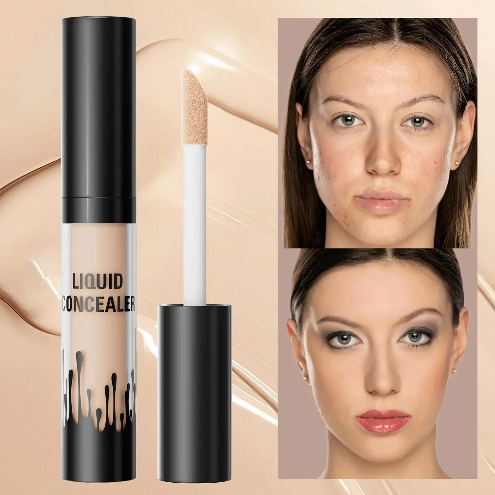 Waterproof Full Coverage Concealer For Dark Circles Tattoos Blemishes Brightening Long Lasting Makeup Face Spots Formula