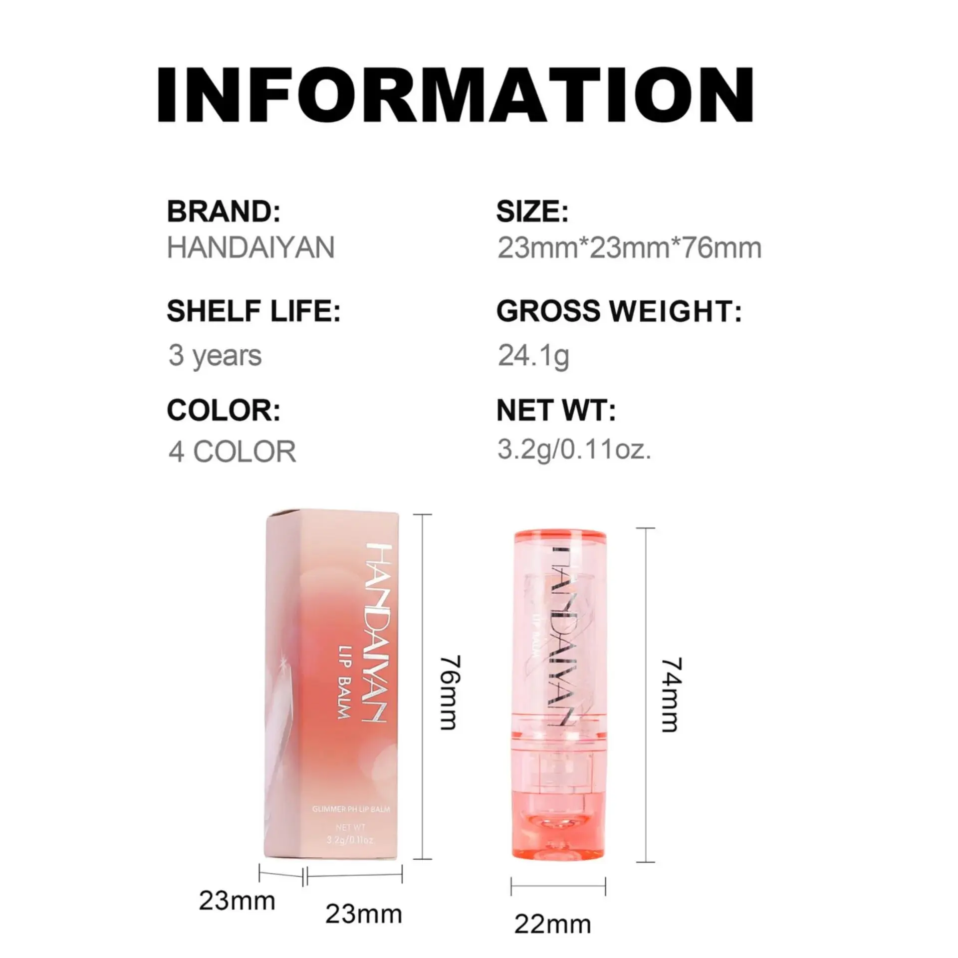 Color Changing Lipstick Jelly Gloss Moisturizing Waterproof Crystal Balm Pink Glitter PH Reactive Lip Makeup Long Lasting