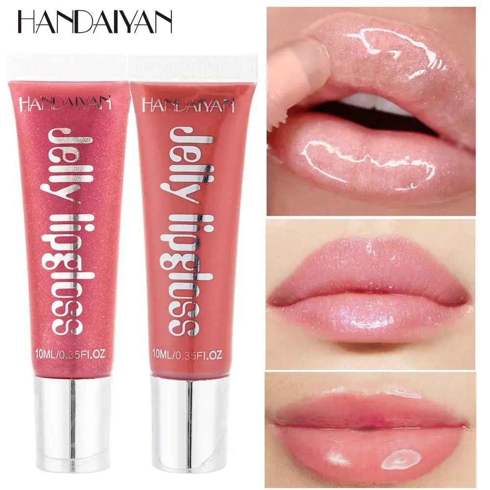 Candy Shades Moisturizing Lip Gloss Oil Makeup Shinny Nutritious Cherry Jelly Clear Hydrating Plumping Lip Treatment