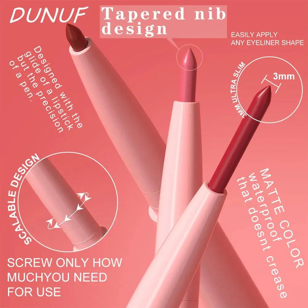12 Shade Matte Lip Liner Set Waterproof Long Lasting High Pigment Nude Lipstick Pencil For Perfect Lip Contour