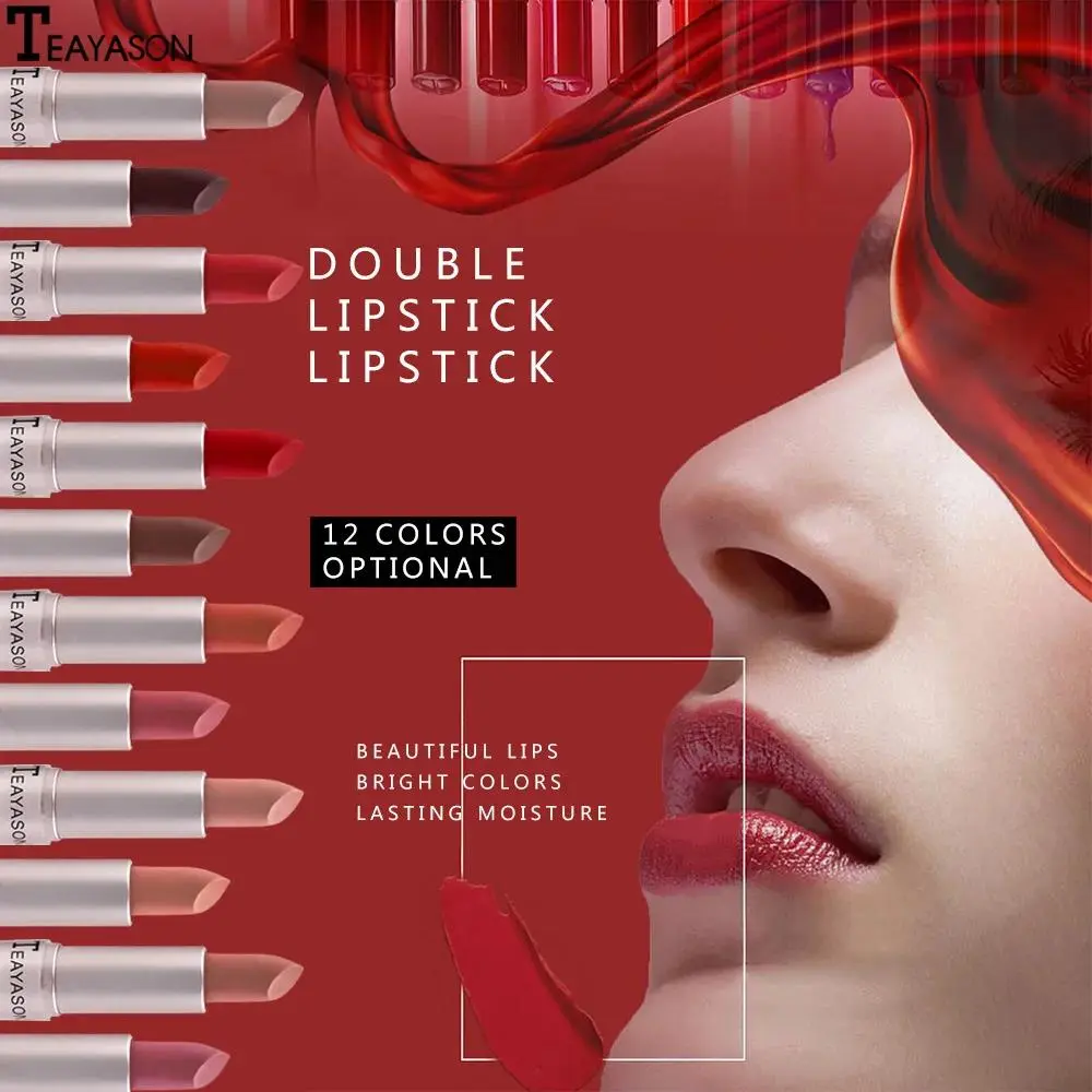 Matte Liquid Lipstick Waterproof Non Transfer Long Wear Pink Lip Gloss Tint Moisturizing Makeup for Women Ladies
