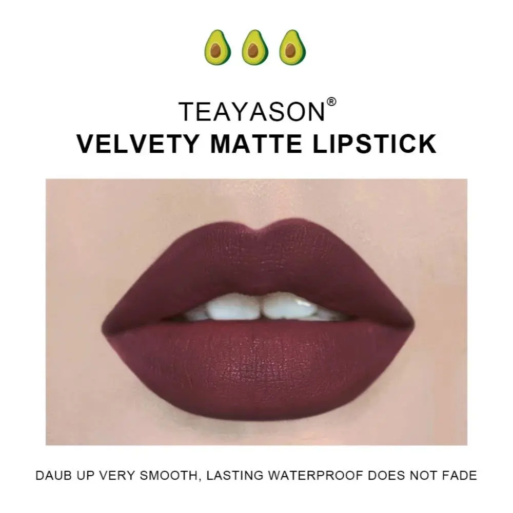 Matte Lipstick Set 3pcs Waterproof Long Lasting Velvet Nude Red Tint Natural Makeup Cosmetic Beauty Sexy Pen