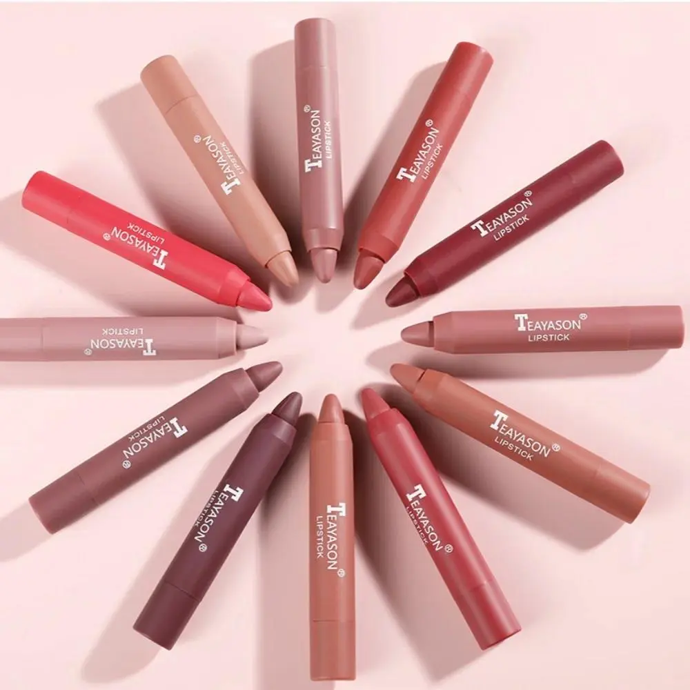 Matte Lipstick Set 3pcs Waterproof Long Lasting Velvet Nude Red Tint Natural Makeup Cosmetic Beauty Sexy Pen