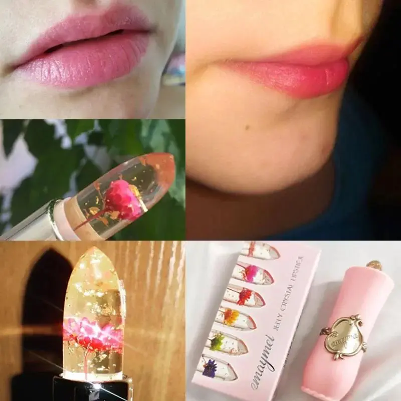 Temperature Sensory Lipstick Magic Transforming Color Long Lasting Hydrating Safflower Jelly Lip Balm Makeup