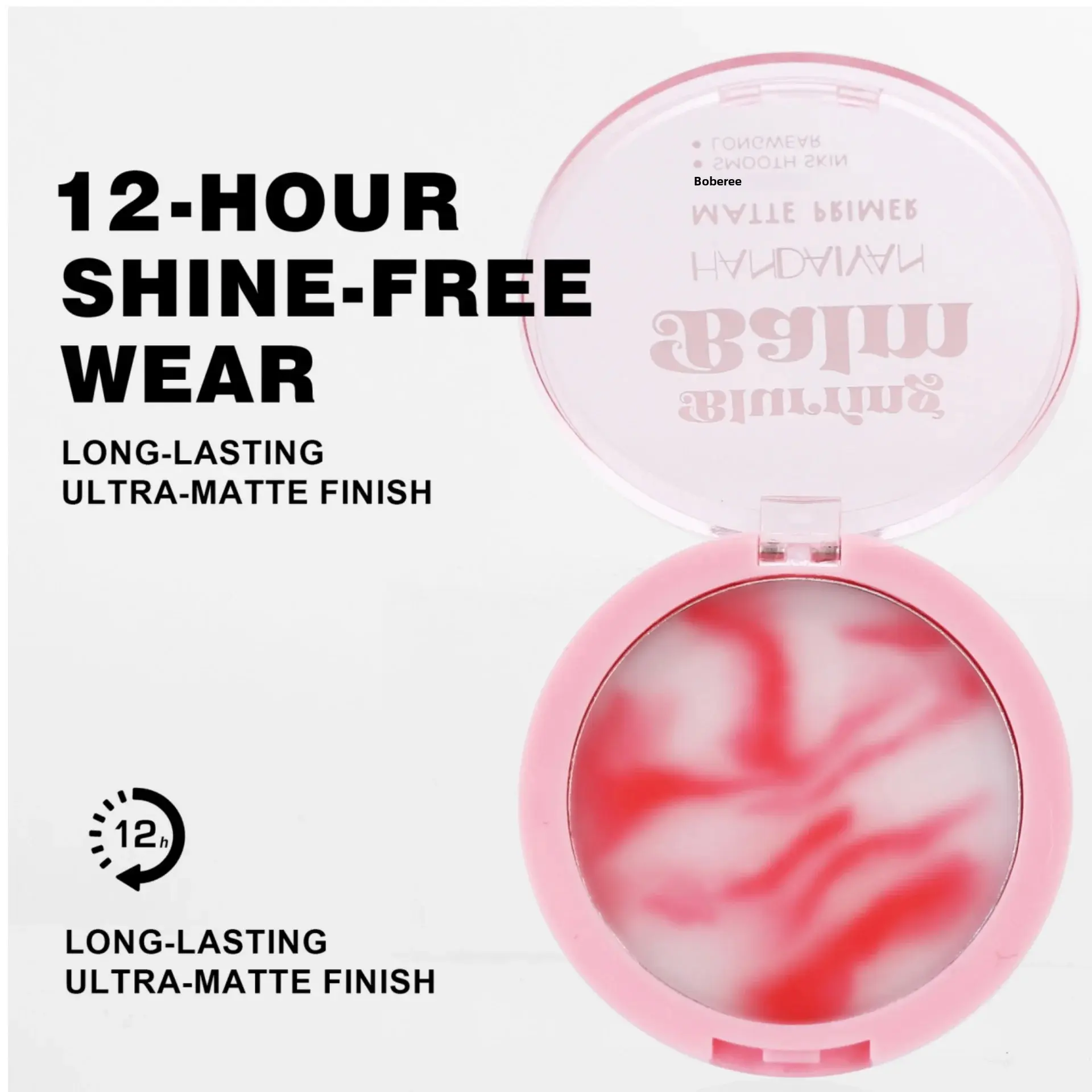 Oil Control Brightening Matte Concealer Setting Powder Lightweight Waterproof No Powder Mist With Soft Puff