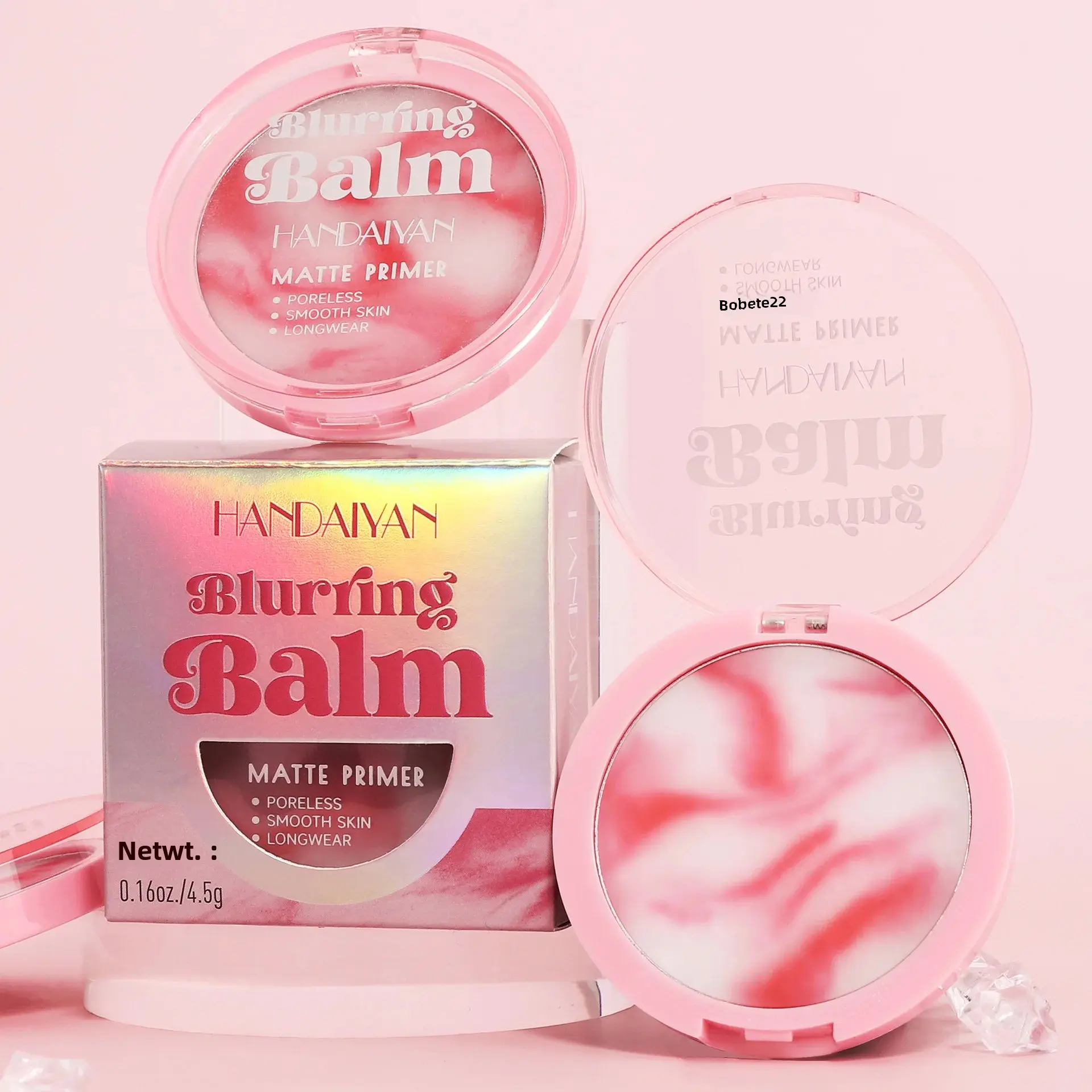 Oil Control Brightening Matte Concealer Setting Powder Lightweight Waterproof No Powder Mist With Soft Puff