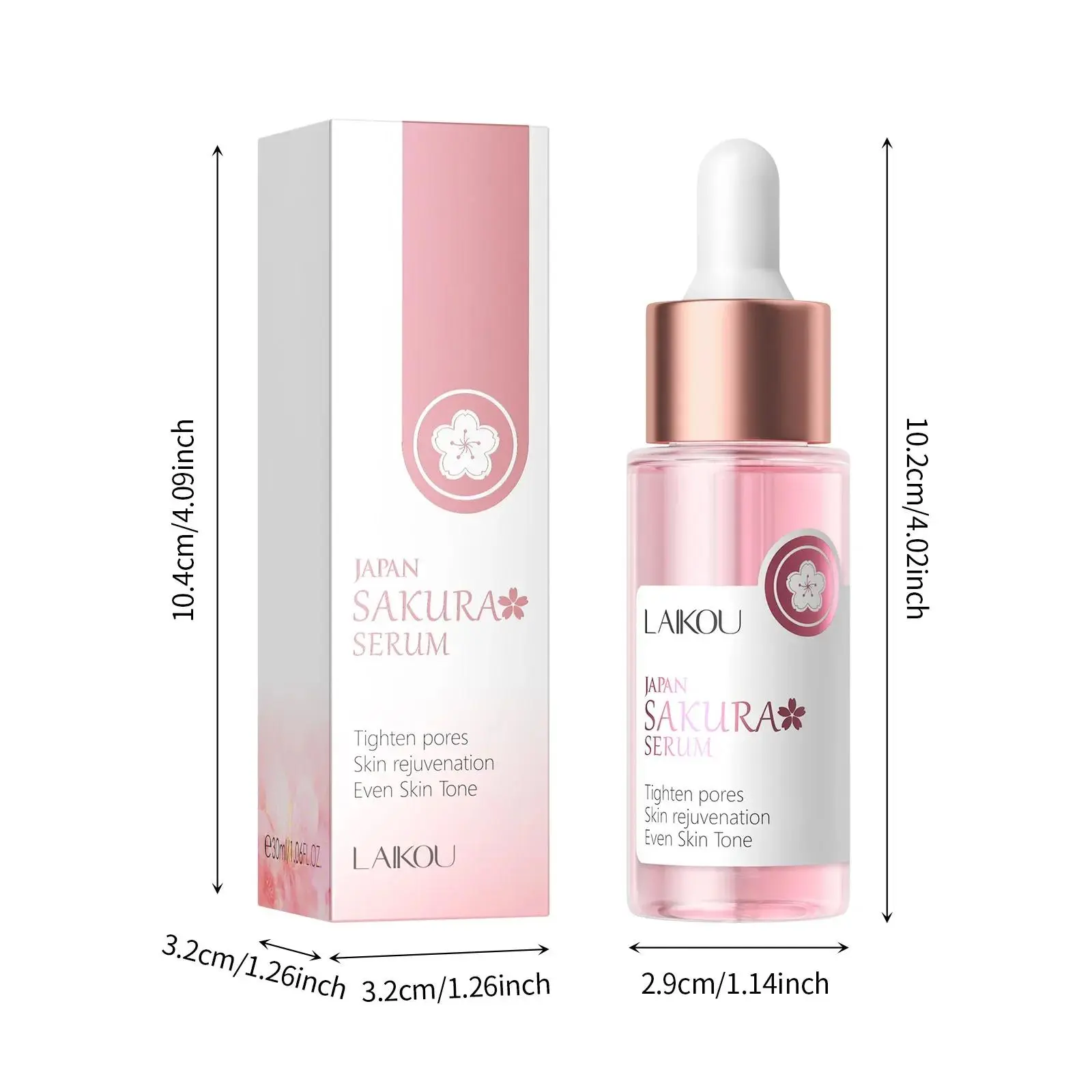 30ml Cherry Blossom Extract Face Essence Cream Hydrating Facial Serum For Skin Firming Moisturizer Anti Aging Care