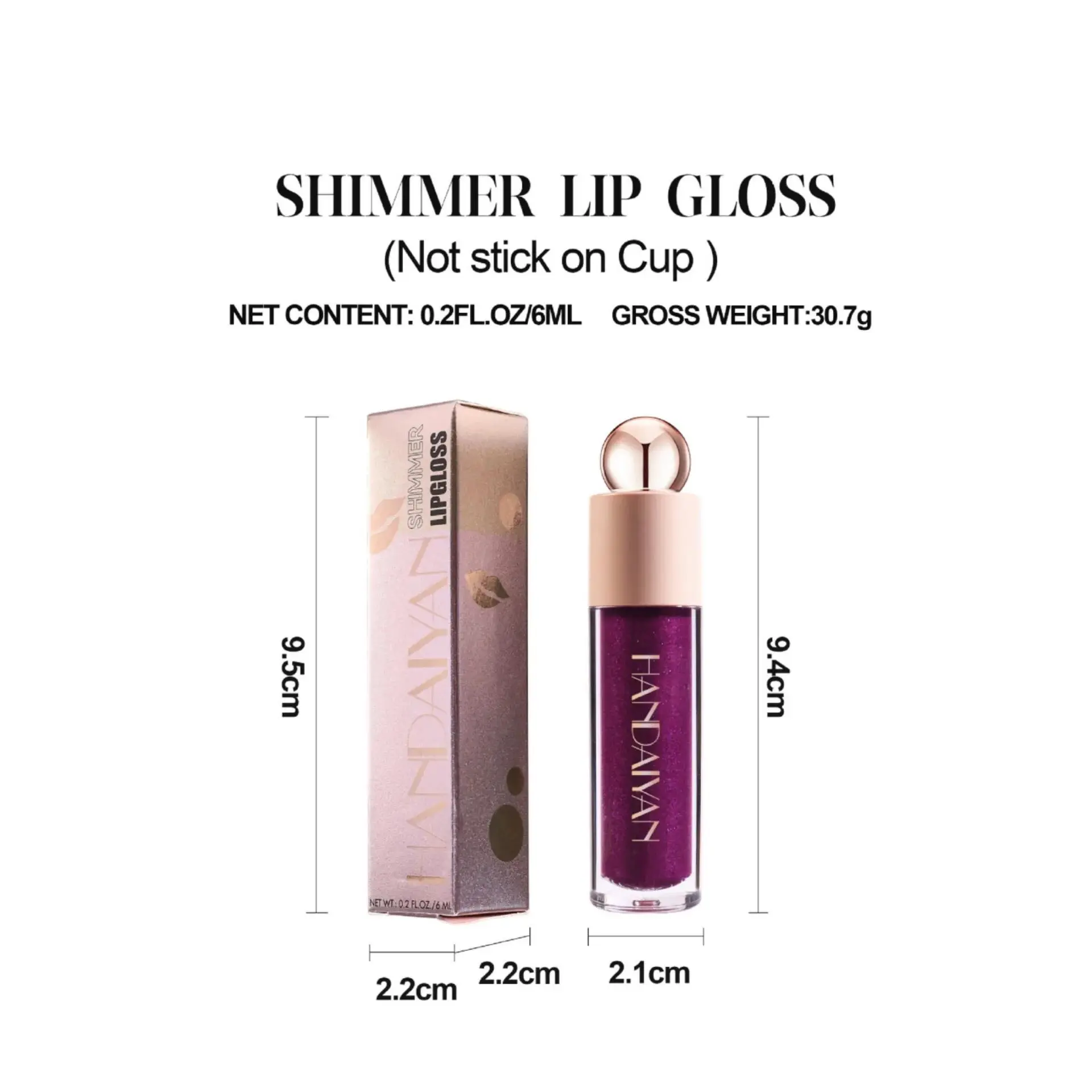 Waterproof Lip Glaze Shimmering Matte Lipstick Korean Cosmetic Diamond Glitter Tint Hydrating Lip Makeup