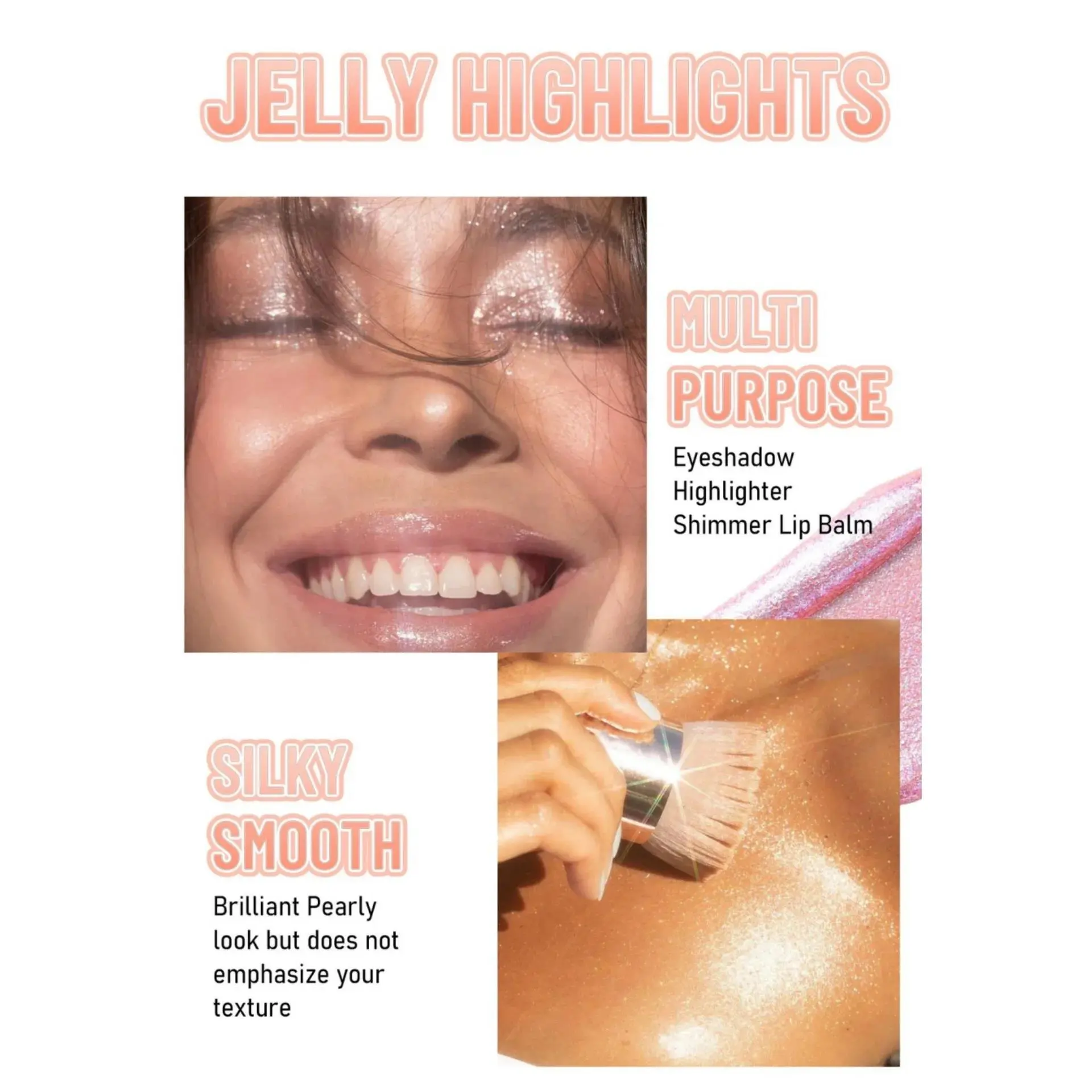 6 Shade Creamy Highlighter Stick Stunning Shimmer Glow For Cheekbones Lips Face Body Smooth Blendable Makeup