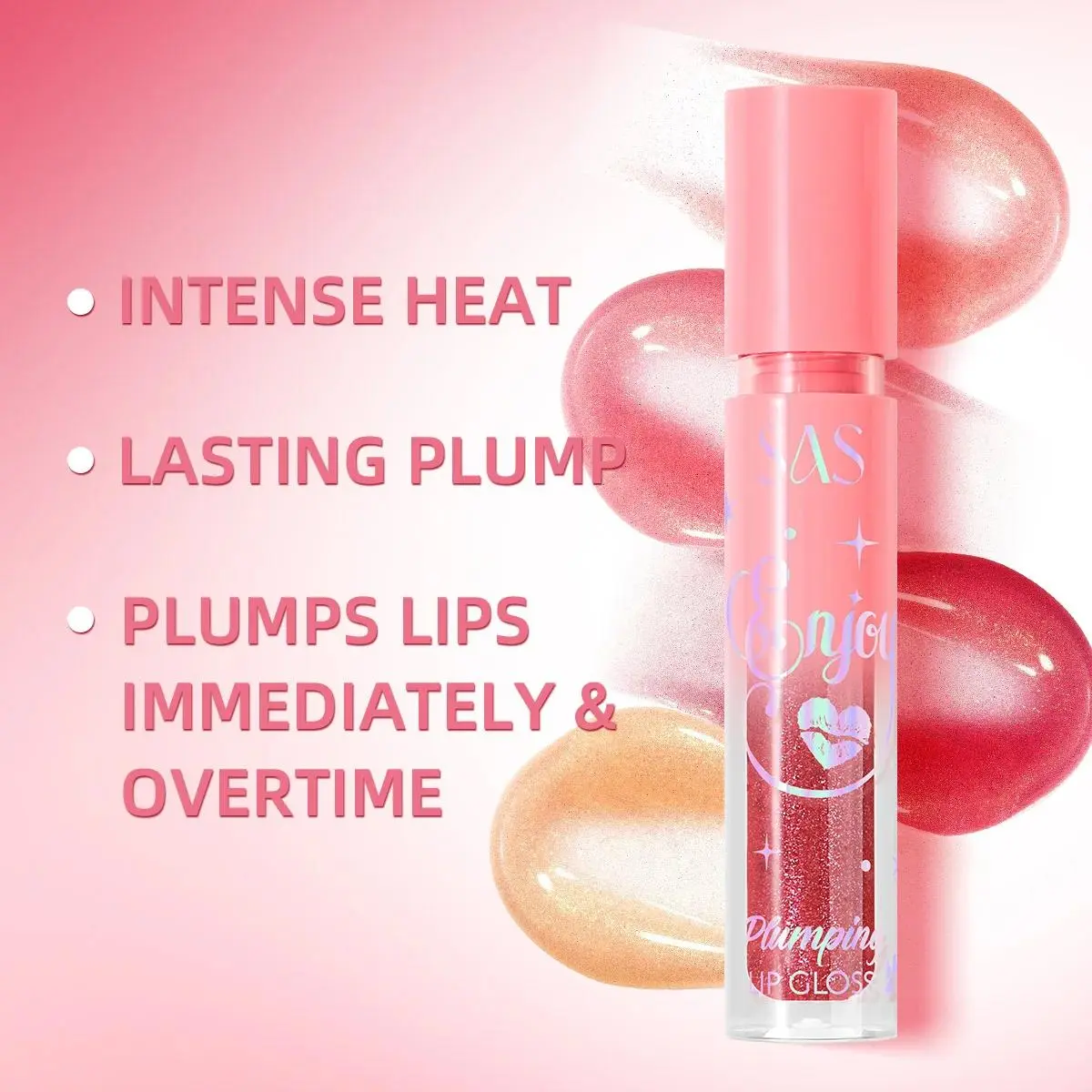 Pearlescent Lip Glaze Plumping Gloss Long Wearing Waterproof Hydrating Non Stick Glittery Shiny Lipstick