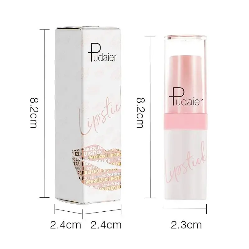 Shimmery Diamond Lipstick 10 Shades Waterproof Glittery Non Transfer Red Lip Tint Smooth Long Wear Pearly Lipstick