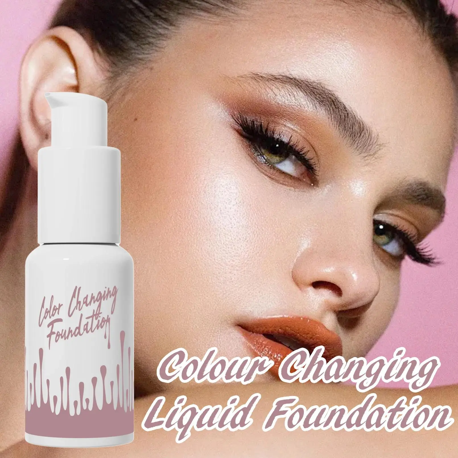 Temperature Changing Liquid Foundation Oil Control Brightening High Coverage Concealer Korean Base Makeup Long Lasting