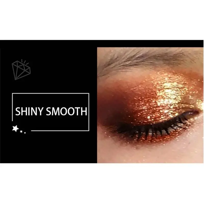 3 IN 1 Smoky Eyeshadow Diamond Liquid Pearl Shimmer Glitter Lip Gloss Long Lasting Waterproof Eye Makeup Cosmetics