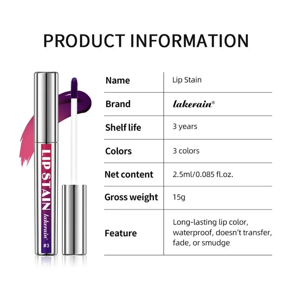 Peel Off Lip Stain Long Lasting Waterproof Pink Lip Tint Non Stick Cup Transfer Proof Natural Lipstick Women Cosmetics