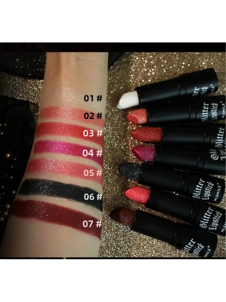 Multi Color Matte Lipstick Non Stick Flash Lasting Halloween Dark Makeup Diamond Finish Easy To Apply By MLSMILE