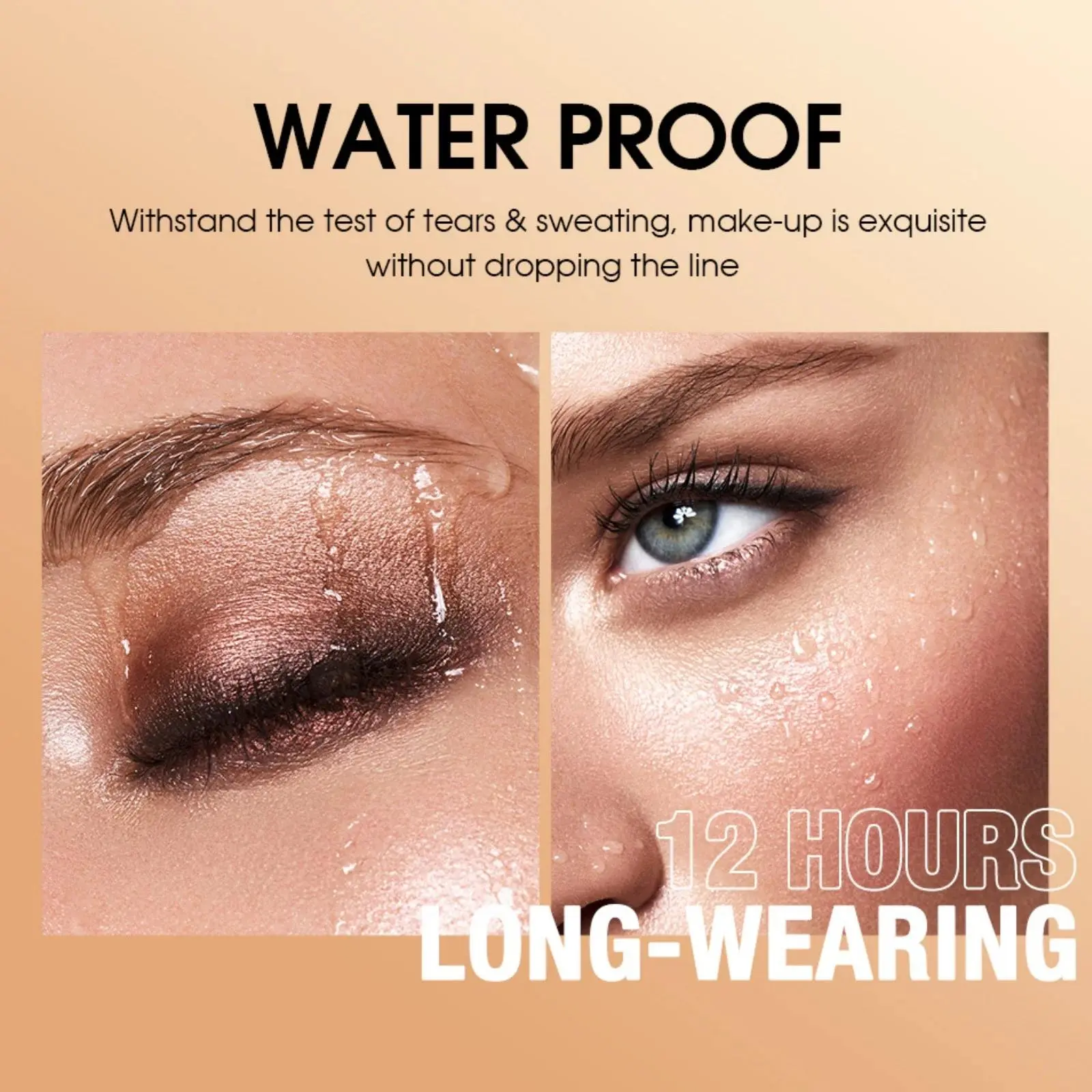 Waterproof Eyeshadow Stick 16 Shimmer Colors Long Wear Creamy Highlighter Makeup Easy Application