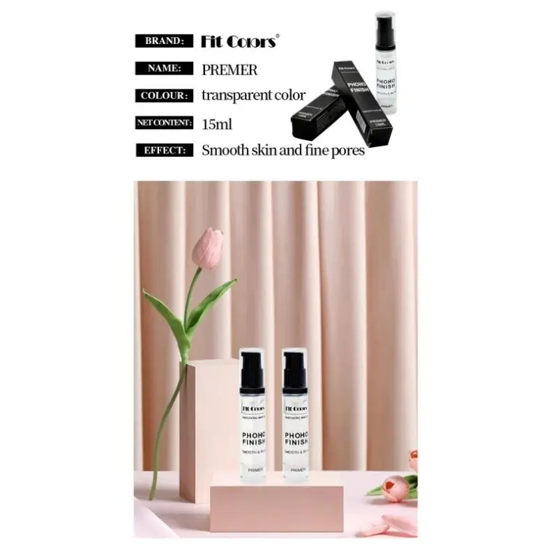 15ml Makeup Primer Face Base Moisturizer Oil Control Pore Minimizer Long Lasting Wear Invisible Cosmetic Foundation