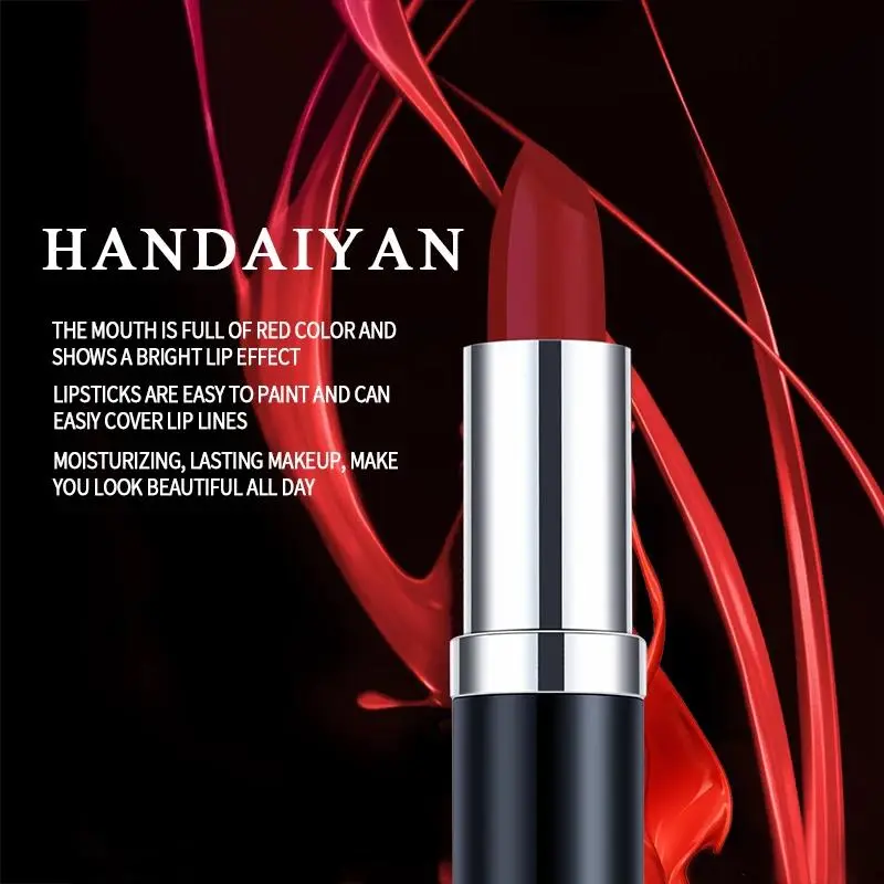 12 Colors Matte Lipstick Long Lasting High Pigment Velvet Soft Full Coverage Lip Makeup Nude Red Sexy Women Beauty Cosmetics