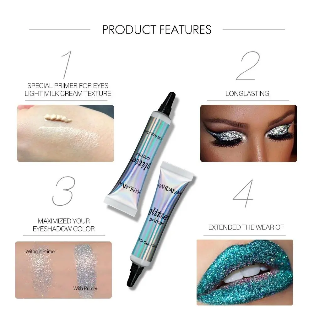 Light Milk Cream Eyeshadow Primer Long Lasting Glitter Base Makeup For Women Special Color Texture Cosmetics