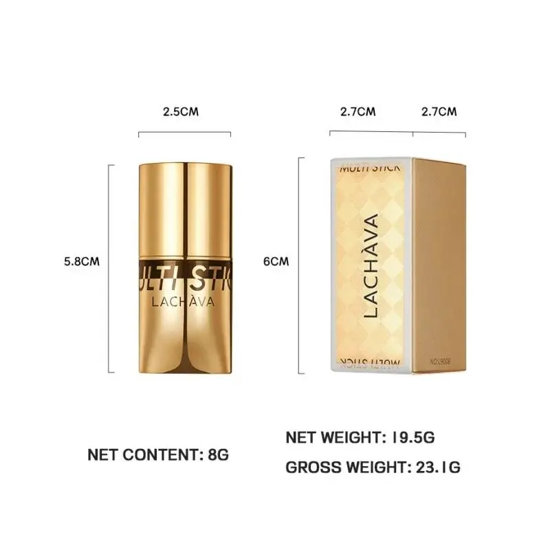 3 in 1 Waterproof Blush Stick For Lips Face Eyes Natural Brightening Makeup Multi Use Beauty Creamy Long Lasting