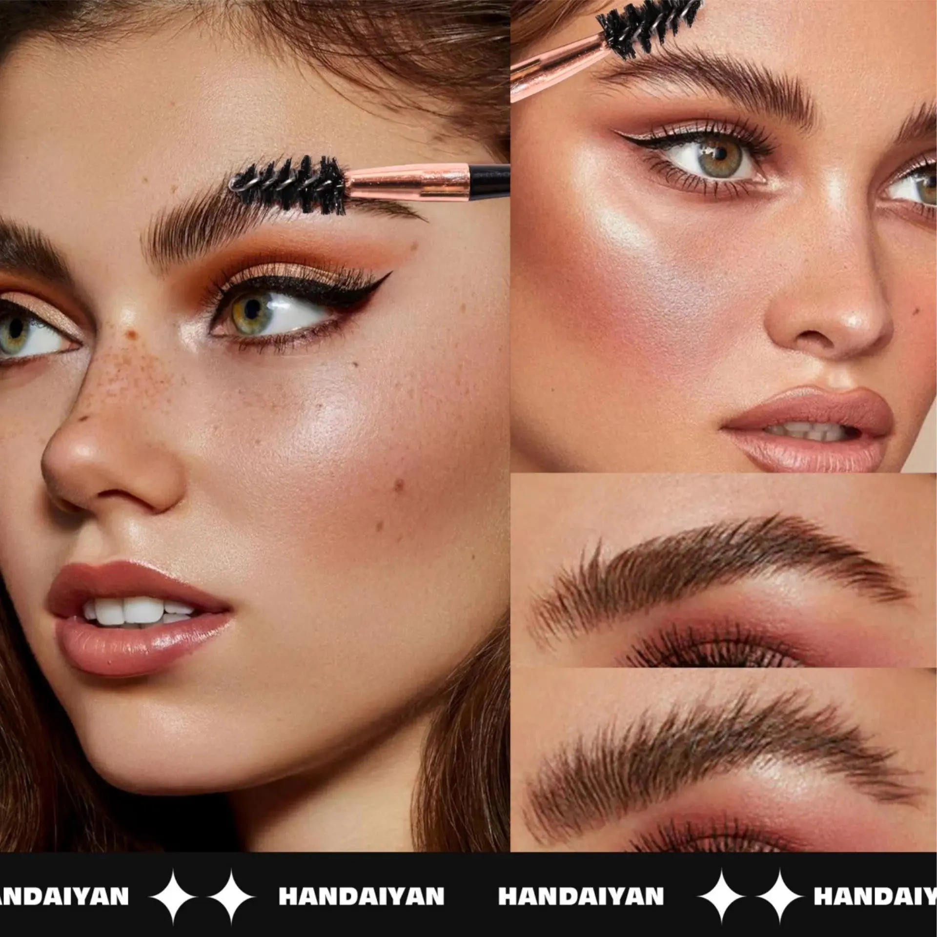 Women Transparent Eyebrow Gel Wax with Brush Long Lasting Waterproof Makeup Brows Styling Soap Fixer Natural Look