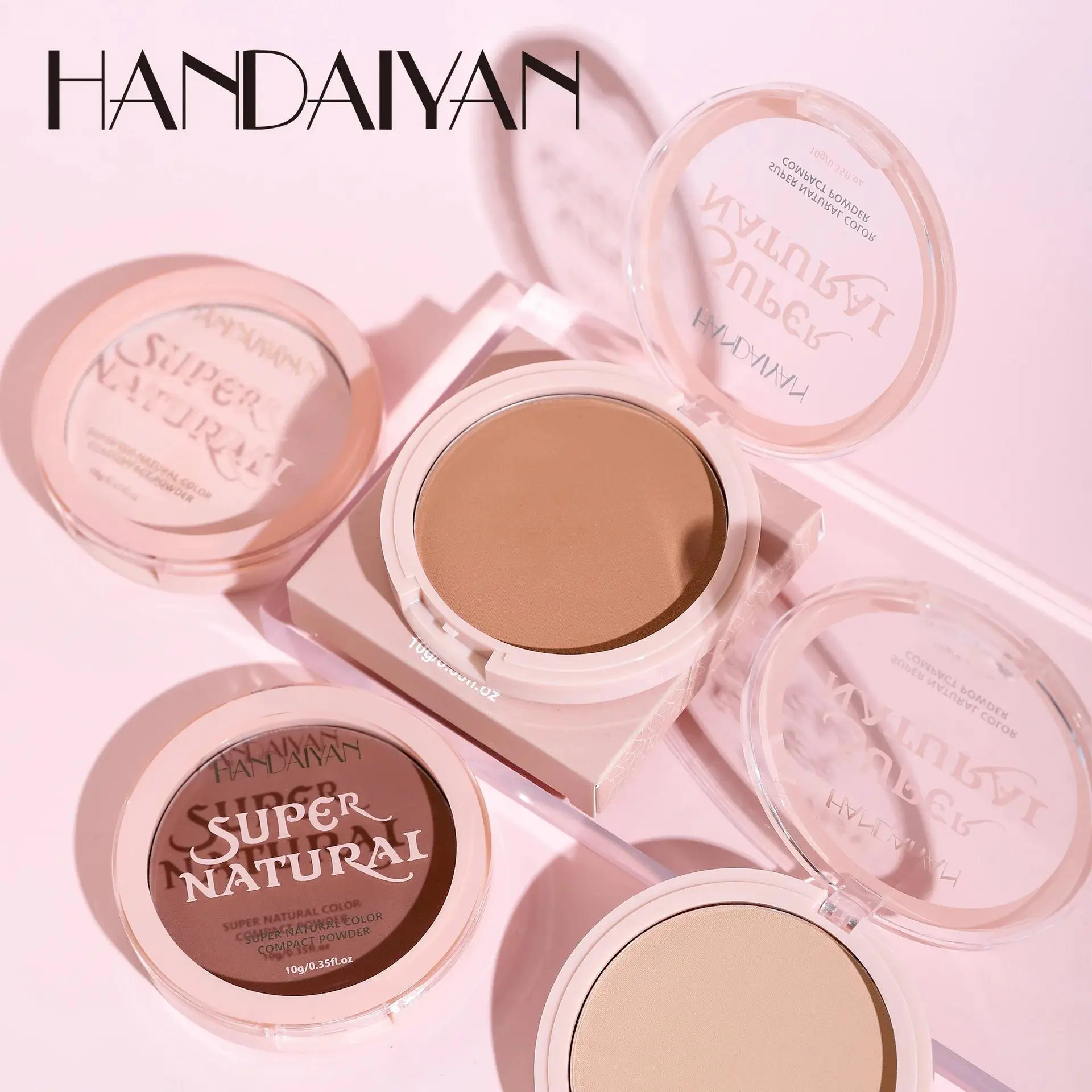 Long Lasting Matte Pressed Powder For Dark Skin Oil Control Compact Makeup Setting Natural Finish Even Tone
