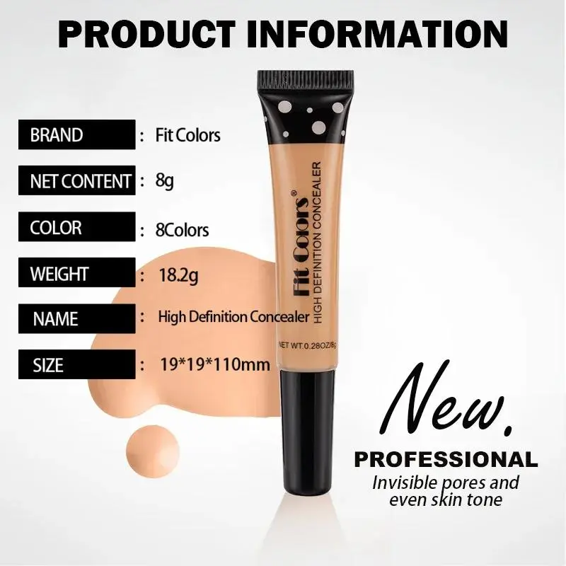 Flexible Concealer Stick High Coverage For Blemishes Dark Circles Long Lasting Waterproof Makeup Natural Finish