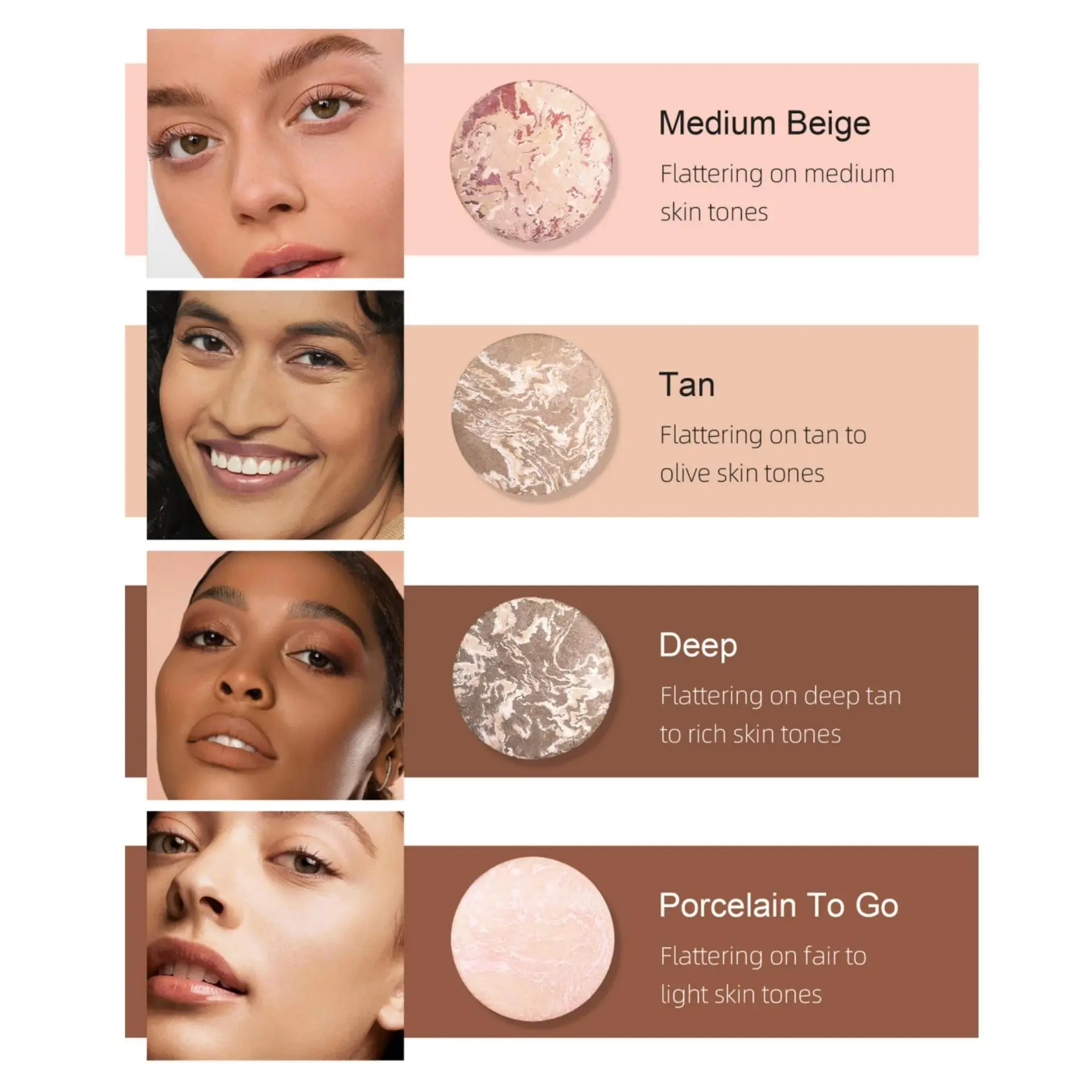7 Colors Baked Duo Matte Finishing Powder Foundation Compact Waterproof Long Lasting Full Coverage Makeup Base Smooth Skin
