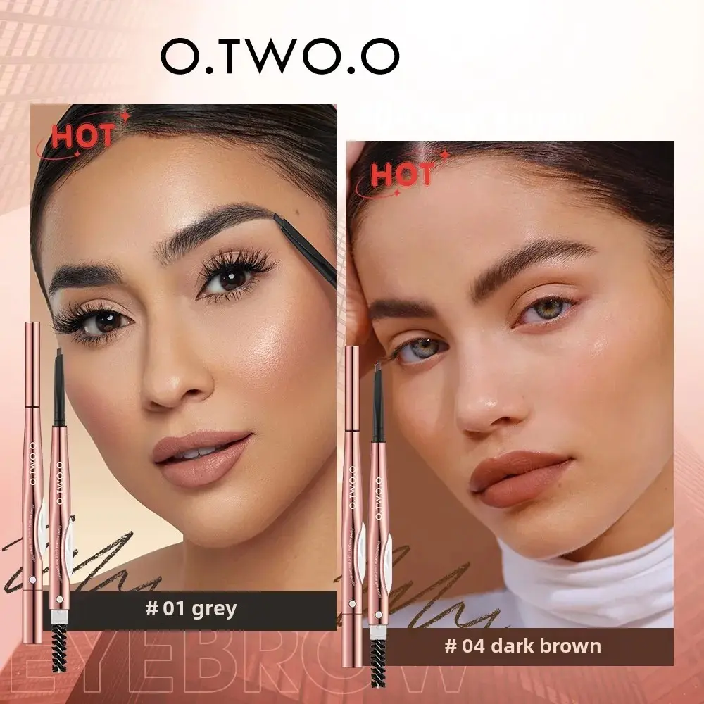 3 In 1 Eyebrow Pencil With Trimmer Long Lasting Waterproof Brow Definer Natural Color Precision Pen For Perfect Brows