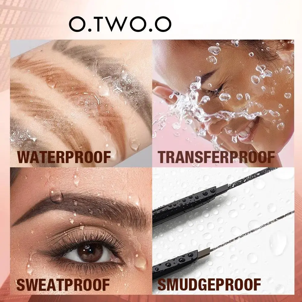 3 In 1 Eyebrow Pencil With Trimmer Long Lasting Waterproof Brow Definer Natural Color Precision Pen For Perfect Brows