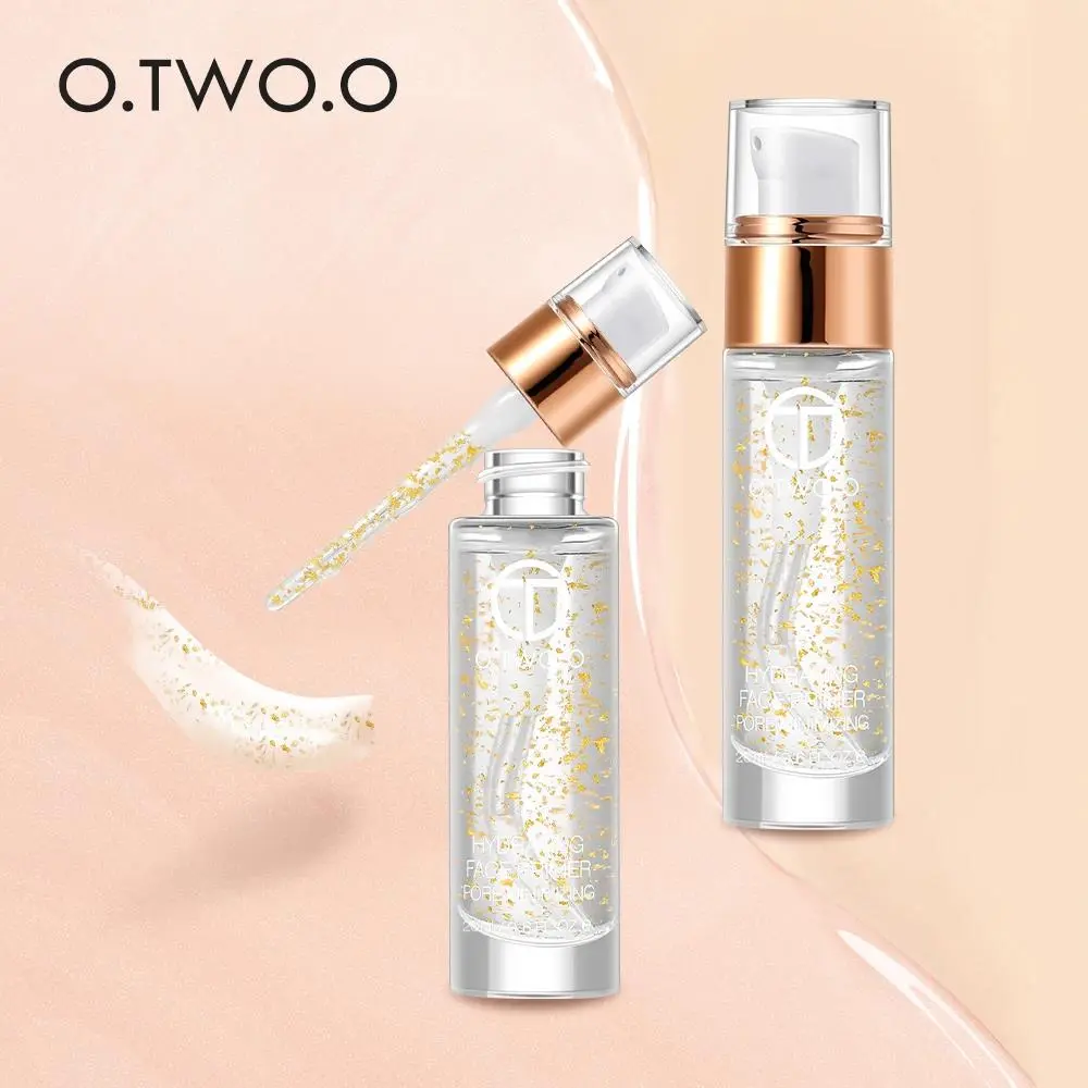 Gold Makeup Primer Invisible Pores Oil Control Moisturizing Face Base Gel Brightening Cream Before Foundation 20ml