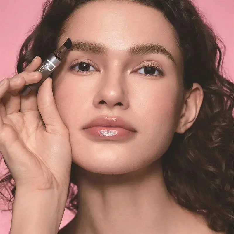 Velvet Eyebrow Cream Waterproof 3D Brow Pen Long Lasting Color Square Brush Effortless Makeup Natural Wild Look