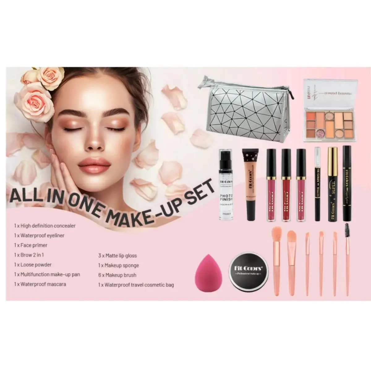 Professional Waterproof Korean Makeup Kit All In One Set For Women Long Lasting Beauty Cosmetics