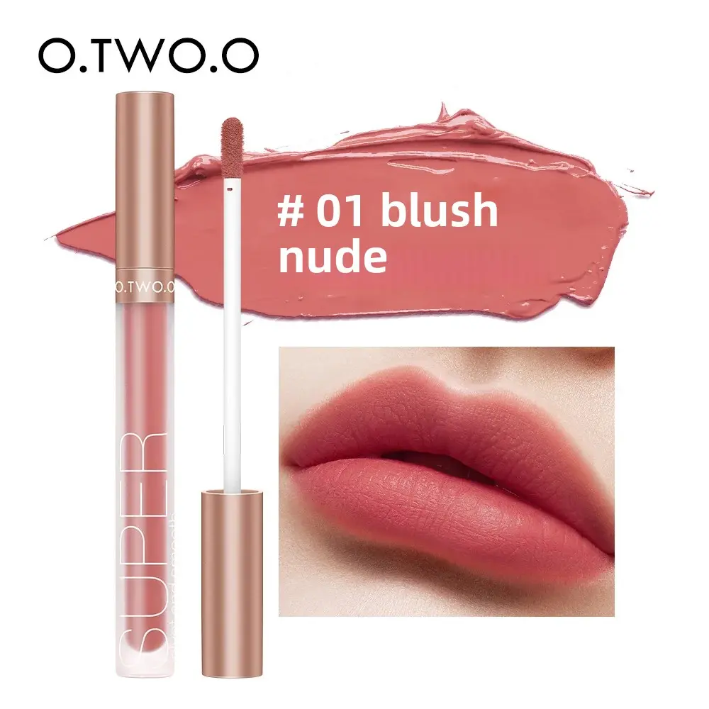 Matte Lip Gloss Waterproof Long Lasting Non Sticky Soft Nude Red Brown Lipstick For Women Beauty Cosmetics