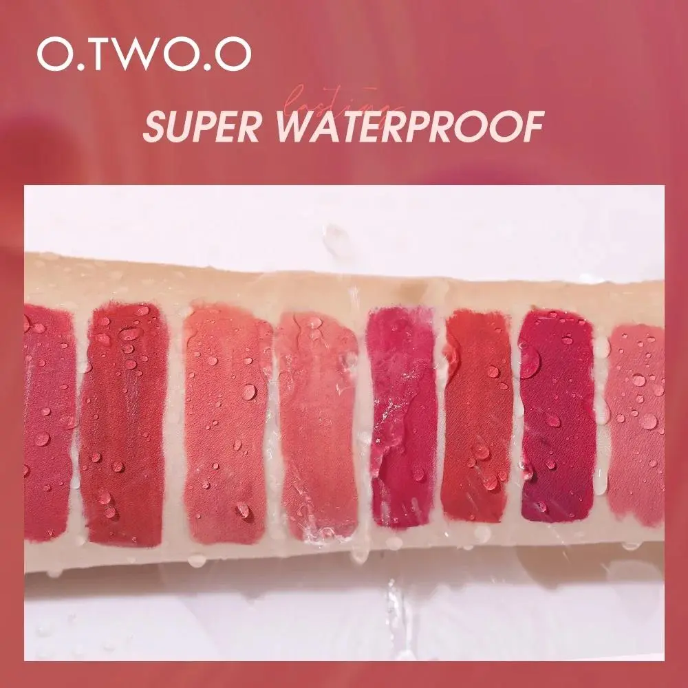 Matte Finish Lipstick 12 Colors Hydrating Non Drying Transfer Proof Lip Stain Velvety Smooth Formula All Day Wear